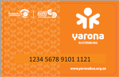 Yarona Rustenburg Travel Card